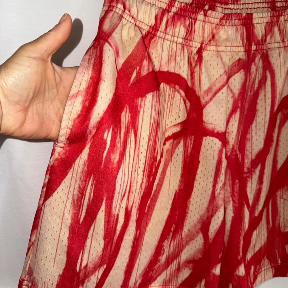 Bravest Studios Blood Drip Mesh Shorts, Size S. Urban Art Print. - Picture 4 of 5